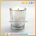 glass candle holder for decoration candle jars with plating colors